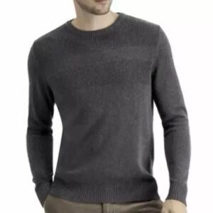 Club Room Men’s Gray Cotton Crewneck Sweater Size XXL